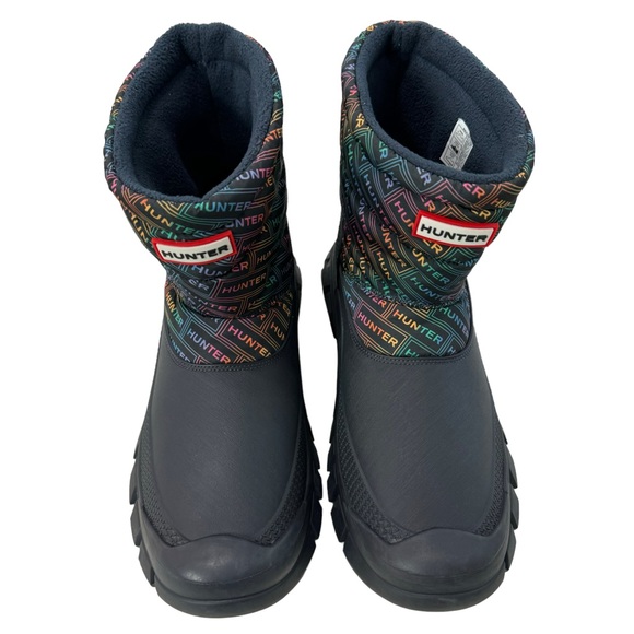 Hunter Intrepid Rainbow Logo Insulated Waterproof Short Boots Women’s Size 11 - Picture 4 of 16